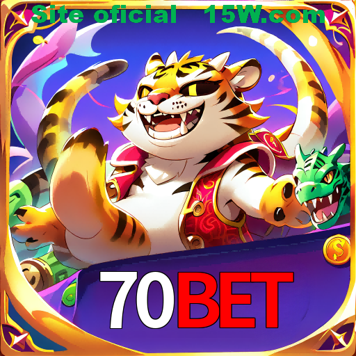 Imagem promocional da 70Bet mostrando a plataforma e suas vantagens